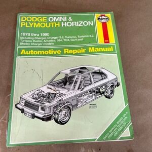 Haynes Dodge Omni Plymouth Horizon 1978-1990 Automotive Repair Manual Guide